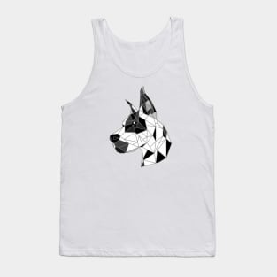 Great Dane Harlequin Stained Glass Tank Top
